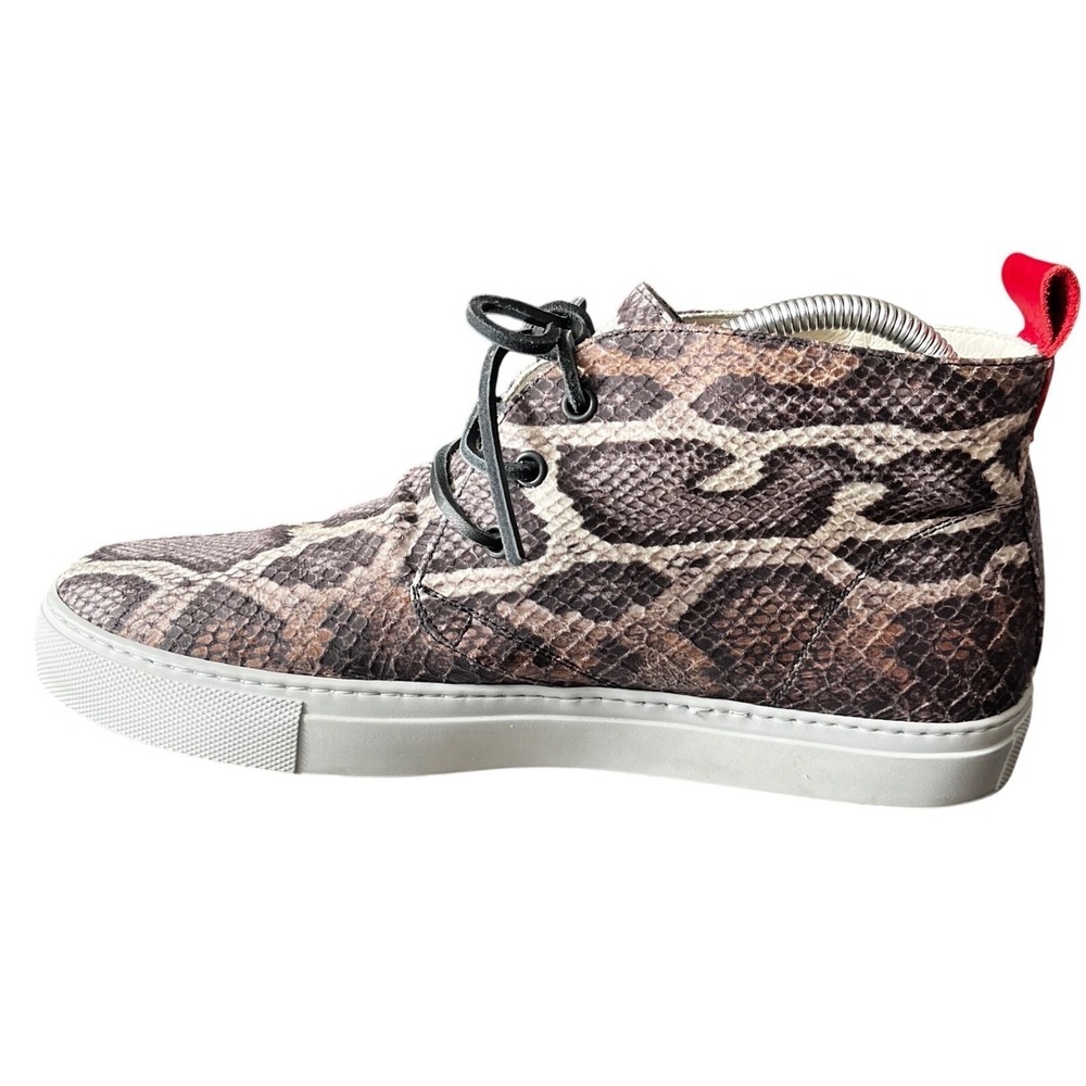 Del Toro Python Snake Print Leather Chukka Boots Made in Italy Size 9 xlnt cond! - Picture 2 of 13
